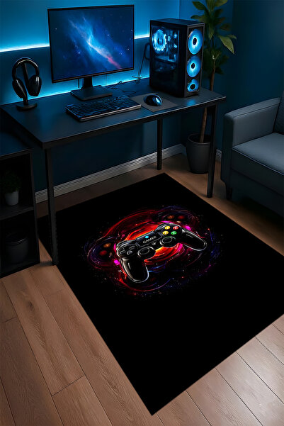 Halura Gamer Oyuncu Kaymaz Taban Makinede Yıkanabilir Oyuncu Gamer Genç Çocuk...