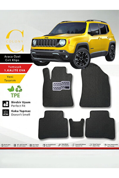COLONY Jeep Renegade Hücreli Premium 1.Kalite Eva Paspas Seti Paspas Takımı &...