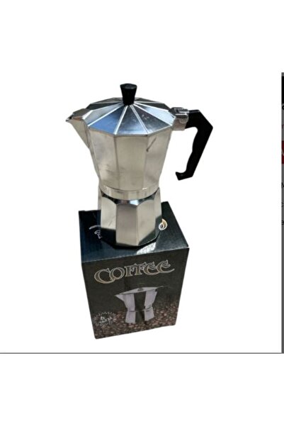 SimpluAcasa Cafetieră Moka pentru Aragaz – Cană Cafea Espresso Aluminiu, 6 Cești