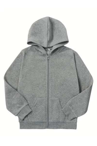 EYAX MODA Girl/Boy Zippered Hooded Sweatshirt