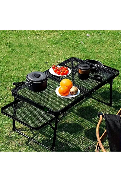 inabyte Folding Table with handle Lightweight and Portable Camping Table for ...