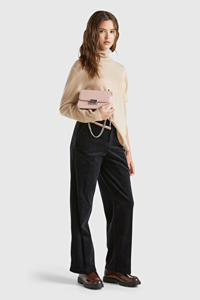 United Colors of Benetton Βελούδινο παντελόνι με φαρδιά μπατζάκια από βαμβακε...