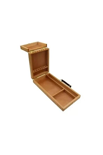 Mustash Wooden Box for Drawing and Painting Accessories