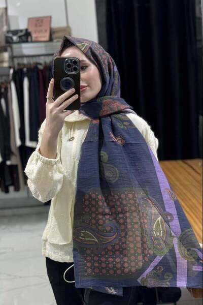 ipekevi Tensoft Şal 02377 Kot Mavi