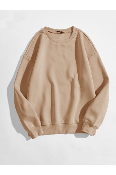 EYAX MODA Unprinted Crew Neck Oversize Unisex Sweatshirt Eyaxx Sportwear Company