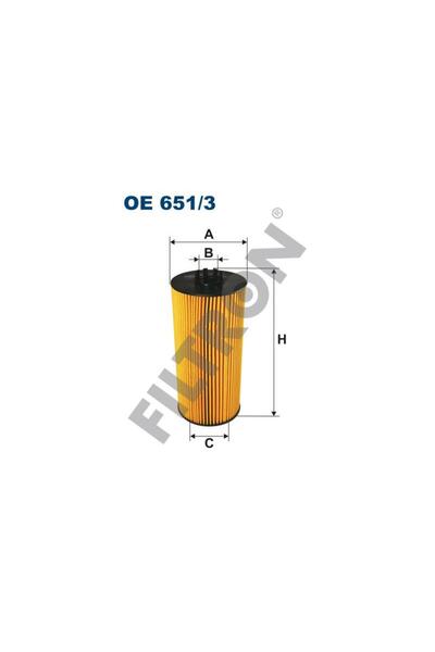 Filtron فلتر زيت OE651/3 لشاحنات مرسيدس بنز أكسور 1-2