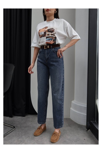 ESRAHELVACI Boyfriend Suede Belted Jean