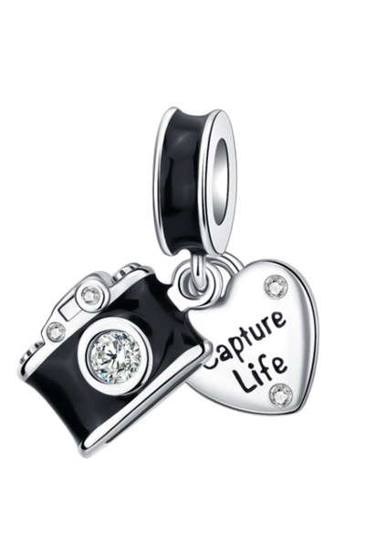 Choice39 SCR6183 Back To School 925 Sterling Silver Charms Bag Earphone Magic...