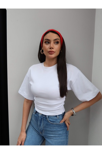 ESRAHELVACI Waist-Cinched Drawstring Tshirt