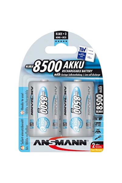 ANSMANN 2xR20 maxE NiMH Acumulator reîncărcabil tip D 8500 mAh