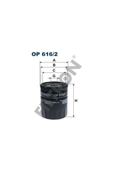 Filtron Op616/2 Vag Lupo Arosa Fab1 Oct1 98- Oil Filter