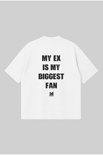 PURE POWER My Ex Is My Biggest Fan Oversize Boxy Fit Unisex 100% Cotton Tshir...