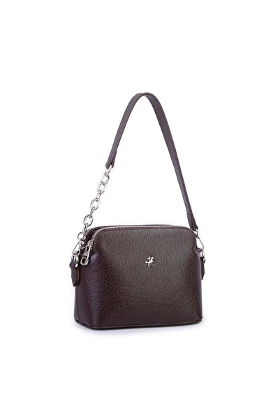 Nas Bag Kadın Sade Şık Omuz ve Çapraz Zincirli ve Uzun Çift Askılı (20x15 cm)...