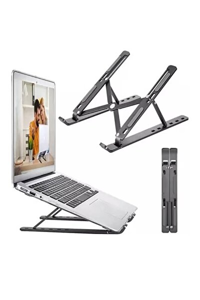 Generic حامل كمبيوتر محمول قابل للتعديل، حامل محمول من الألومنيوم للكمبيوتر ا...