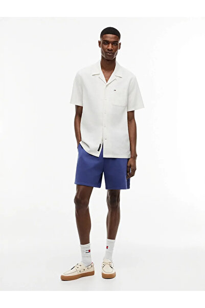Tommy Hilfiger Erkek TJM REG LINEN BLEND CAMP SS EXT DM0DM23058-THYBL
