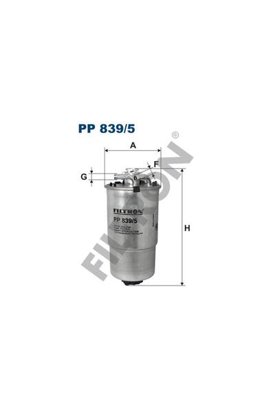 Filtron Pp839/5 Vag Po4 Ibiza3 Fab1-2 00- Fuel Filter