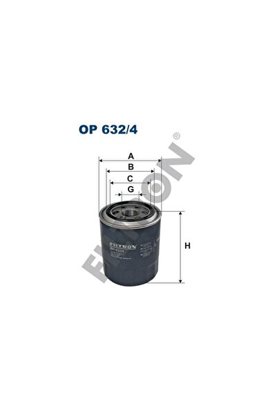 Filtron فلتر زيت OP632/4 لسيارات هيونداي H1 ستاريكس H100 H200 I800 H350II وكي...