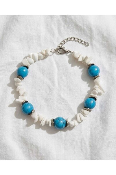Dodemert Home Off-White Stone Blue Foot Jewelry & Anklet