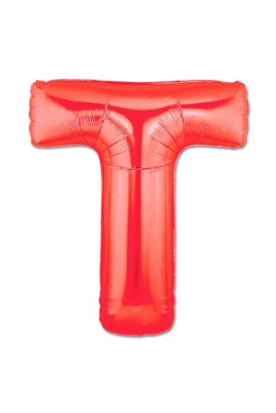 Shop Carnaval Μπαλόνι foil, Γράμμα Τ, Κόκκινο χρώμα, 41 εκ., 1 τεμάχιο