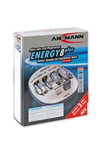 ANSMANN Încărcător Energy8Plus pentru baterii AAA, AA, C, D și 9V