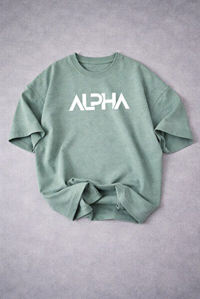 Revasser Unisex Ανδρικό/Γυναικείο T-Shirt ALPHA με Ειδική Στάμπα Oversize με ...