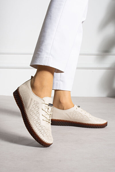 MERVESTORE Genuine Leather Lace-Up Shoes