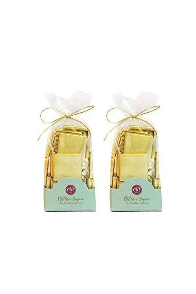 Elit Çikolata Altın Sargılı Sütlü Çikolata Madlen Poşet 250 g 2'li Set