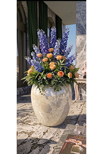 Mixedflower fiberglass saksı