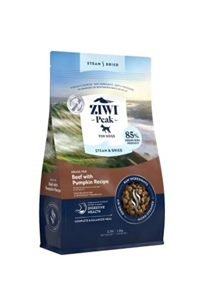 ZIWI Peak لحم بقري مطهو بالبخار ومجفف من الأبقار التي تتغذى على العشب مع اليق...