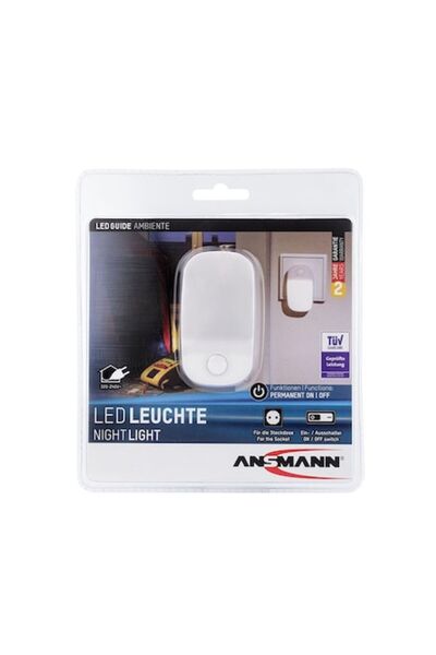 ANSMANN Lumină de veghe LED Guide Ambiente Albă
