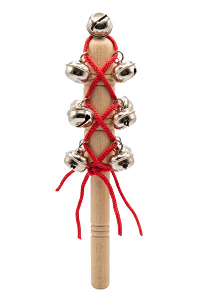 Temel Ahşap Zilli Ritim Çubuğu 19.5 cm