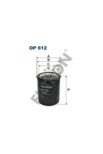 Filtron Op612 Nissan Micra2-3 Note Primera Sunny 91- Oil Filter