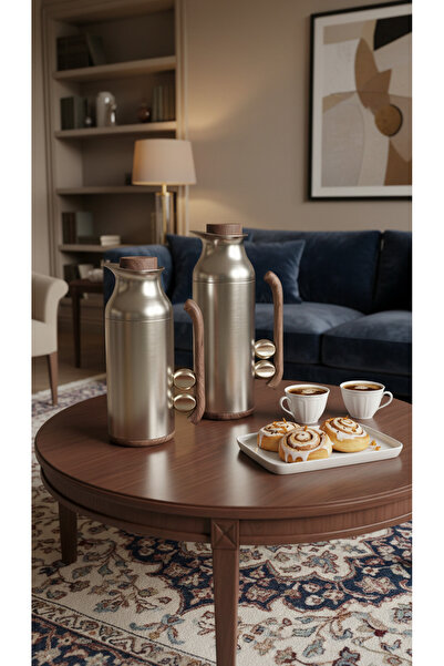 Generic 1 liter/750ml tea and coffee thermos set