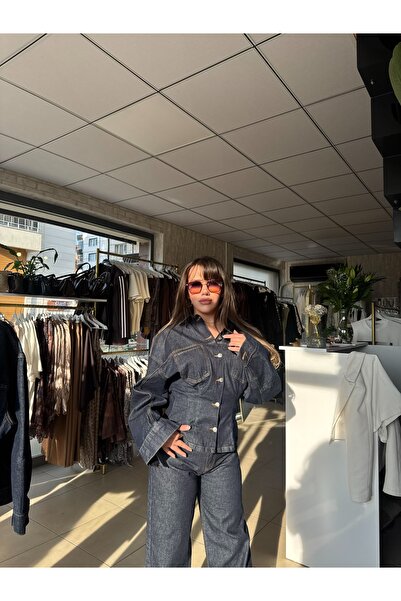 swanco Waist-Cinched Denim Set