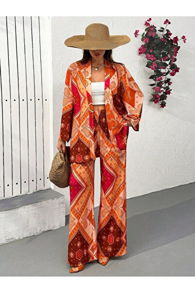 BORCKA TEKSTİL Μακρυμάνικο παντελόνι με ελαστική μέση και λεπτομέρεια στις πλ...