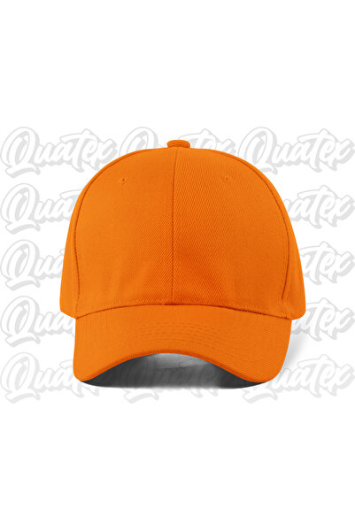 QUATEX Basic Plain Cotton Hat - Orange Color 100% Cotton Gabardine Unisex Mod...