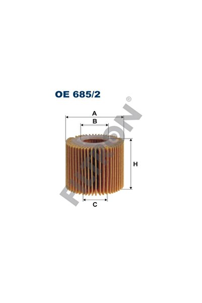 Filtron فلتر زيت OE685/2 لتويوتا أوريس 1-2، سي إتش آر، كورولا، راف 4، ياريس 06-