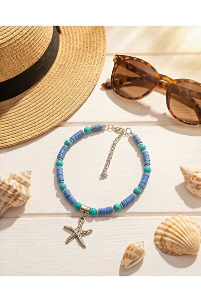 Dodemert Home Fimo Beaded Starfish Foot Jewelry & Anklet