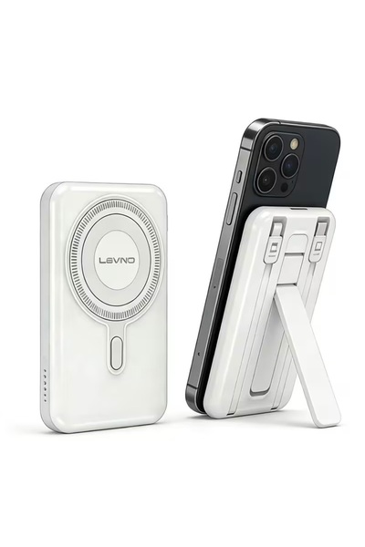 Genrice Ultra-Thin Wireless Power Bank, 15W Output, 10,000Mah Capacit.