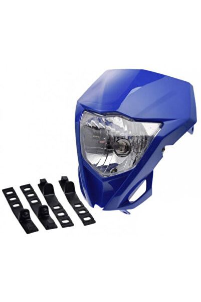 WMX Carena cu far si prinderi, moto universala, culoare albastru