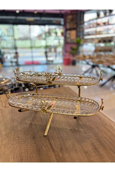 PONCİKPAZAR 2-Tier Glass Presentation Stand