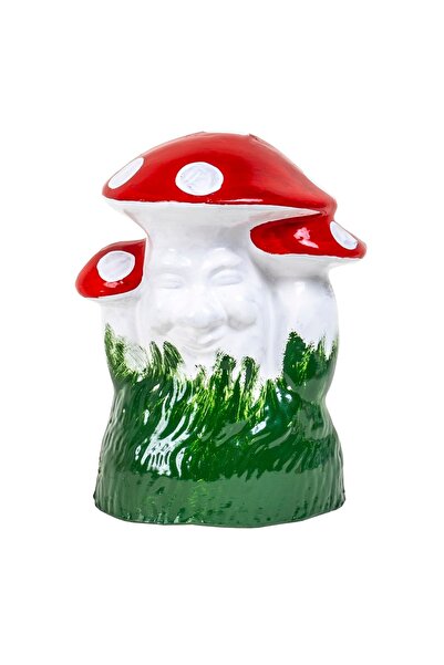 FOXMAG24 Διακοσμητικό κεραμικό μανιτάρι για τον κήπο, ύψος 27 εκ., πλάτος 21 εκ.