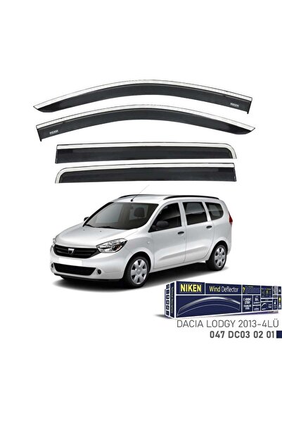 Niken Dacia Lodgy Cam Rüzgarlığı Kromlu 2013- 4'Lü