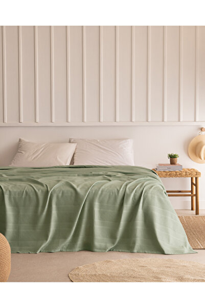 Madame Coco Mathilda Διπλό 100% Βαμβακερό Πικέ Κάρντε Φλατ - Χακί