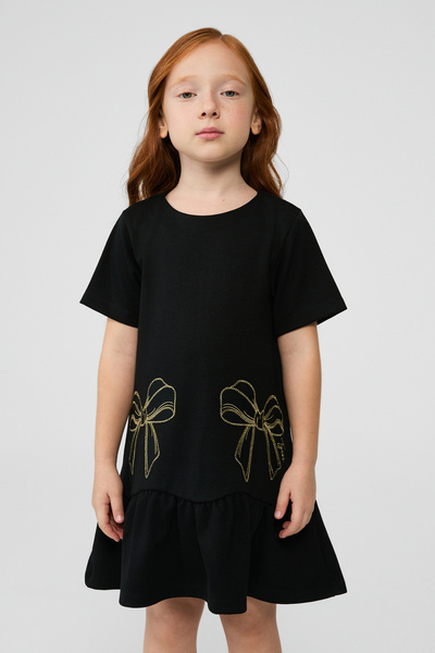 Tyess Girl Black Dress