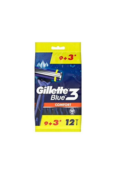 gillete Blue 3 Comfort Razor for Men - 12 Pieces
