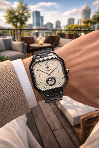 S.POLO Original New Season Square Model Men's Wrist Watch