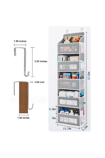 genric رفوف قماش 5 طبقات