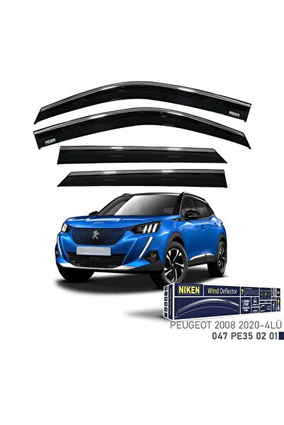 Niken Peugeot 2008 Cam Rüzgarlığı Kromlu 2020- 4'Lü