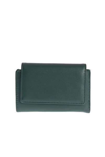 Meli Melo Paris Portofel verde elegant cu design minimalist